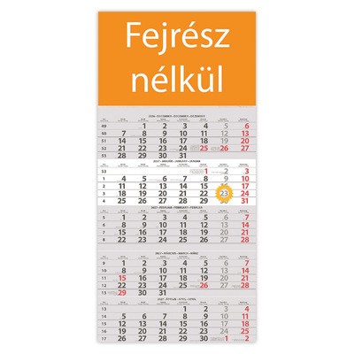 SP15, 12 lapos 5 hónapos speditőr naptár - Fejrész nélkül